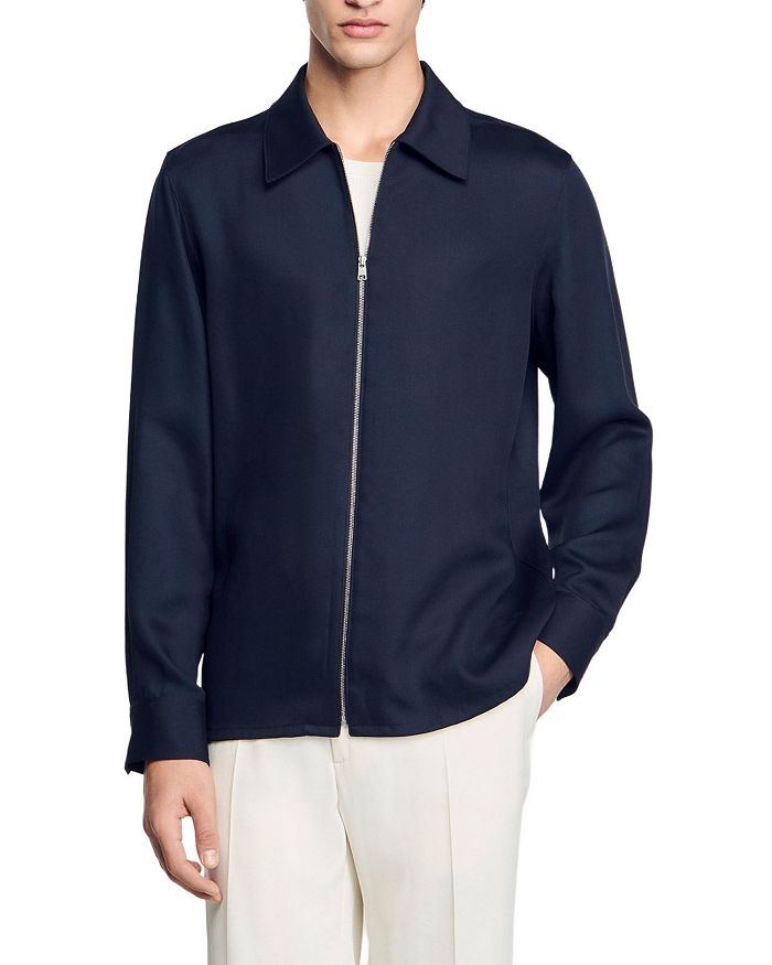 Рубашка-куртка на молнии Sandro, синий
Рубашка-куртка на молнии Sandro, синий