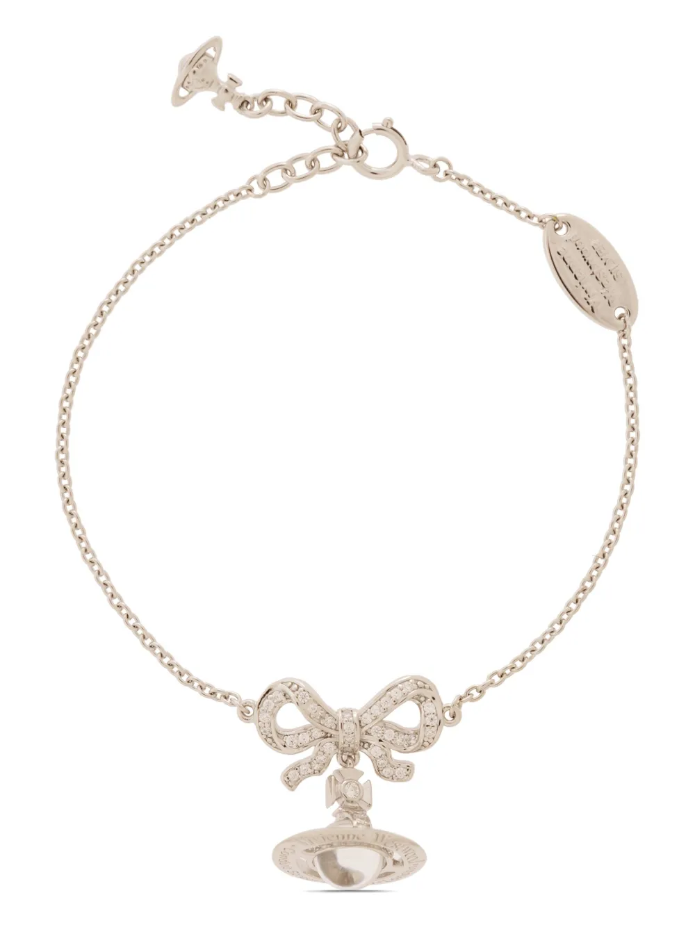 Браслет Orb с кристаллами Vivienne Westwood, серебряный
Браслет Orb с кристаллами Vivienne Westwood, серебряный