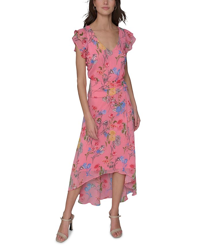 Цветочное платье с асимметричным подолом и рукавами-крылышками KARL LAGERFELD PARIS, мультиколор
Цветочное платье с асимметричным подолом и рукавами-крылышками KARL LAGERFELD PARIS, мультиколор