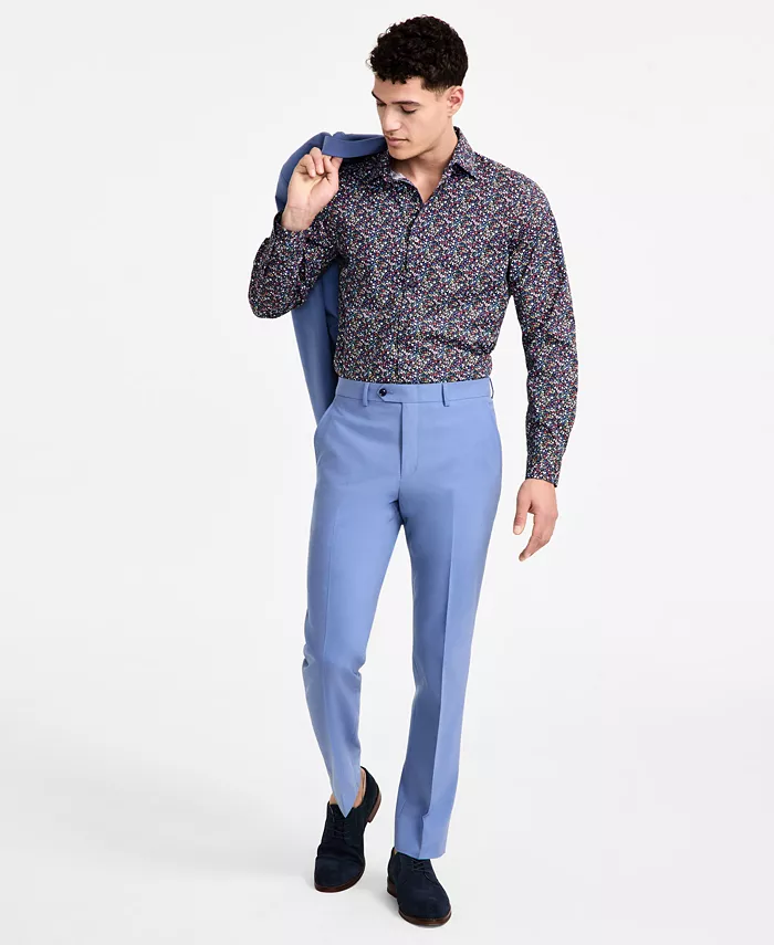 Мужские классические брюки Slim-Fit Bar III, синий 
Мужские классические брюки Slim-Fit Bar III, синий