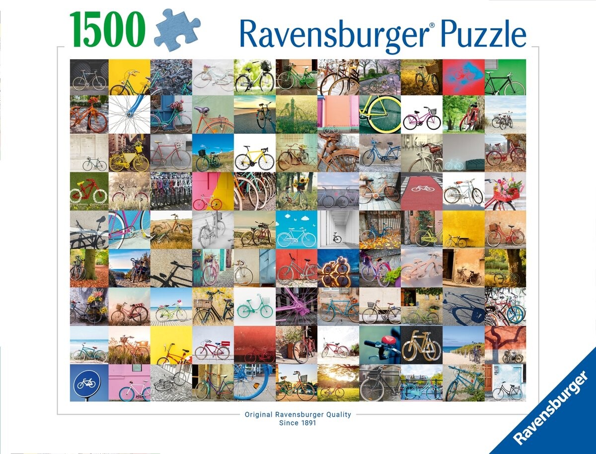 2D пазл: 99 велосипедов 1500 деталей Ravensburger
2D пазл: 99 велосипедов 1500 деталей Ravensburger
