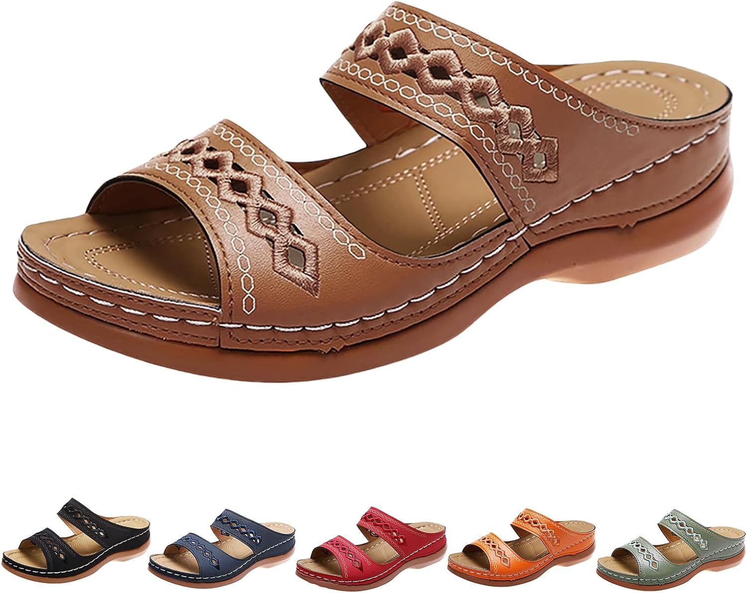 Ортопедические женские сандалии на клиновидной подошве с открытым носком Generic, коричневый
Ортопедические женские сандалии на клиновидной подошве с открытым носком Generic, коричневый