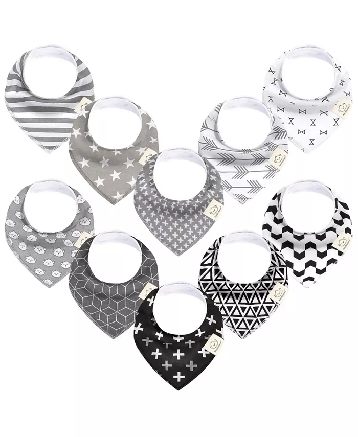 10шт детские бандана-слюнявчики, хлопковые слюнявчики для мальчиков и девочек, слюнявчики для младенцев и новорожденных Keababies, черный
10шт детские бандана-слюнявчики, хлопковые слюнявчики для мальчиков и девочек, слюнявчики для младенцев и новорожденных Keababies, черный