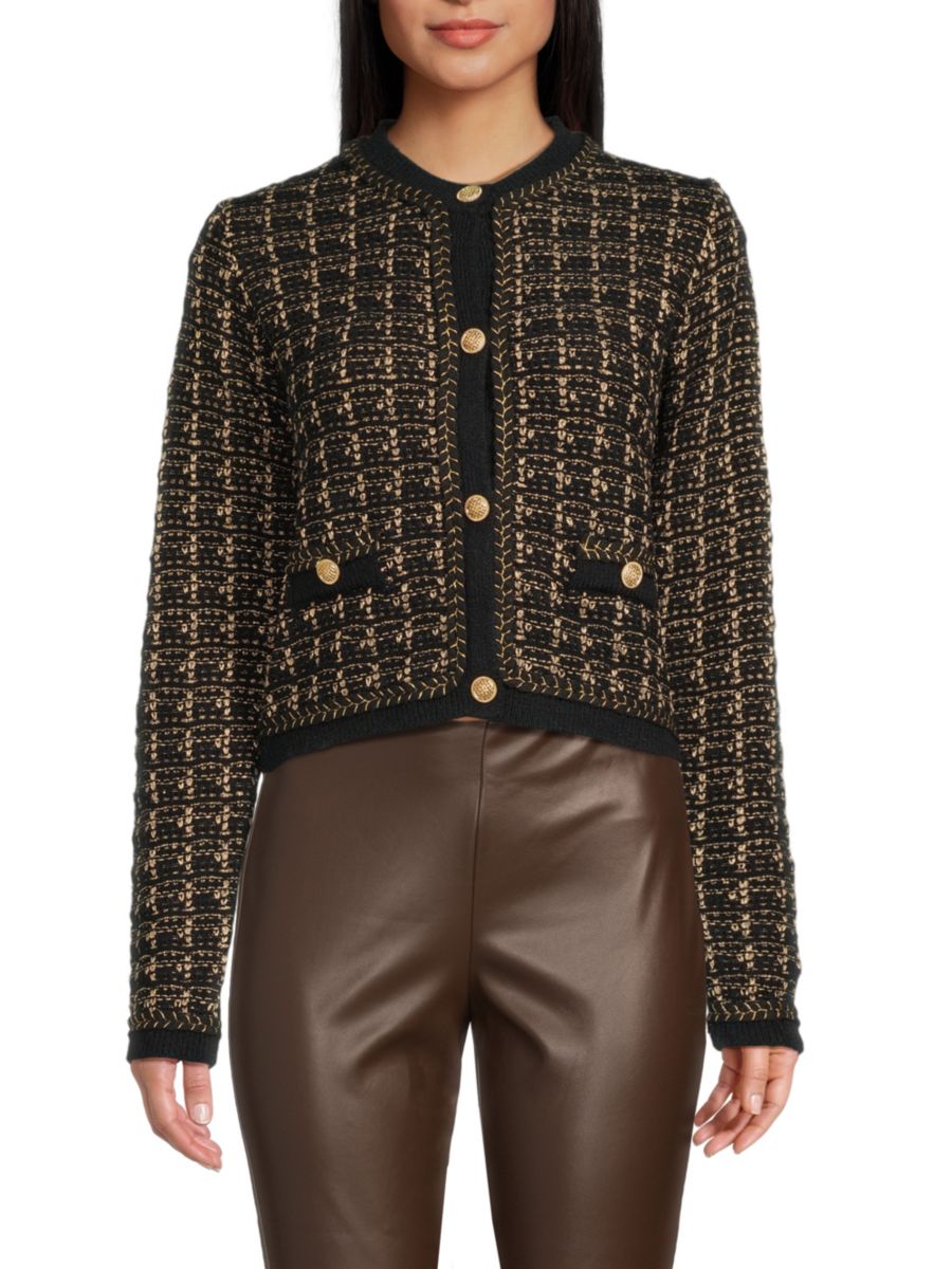 Кардиган с круглым вырезом Букле Lea & Viola, черный
Кардиган с круглым вырезом Букле Lea & Viola, черный