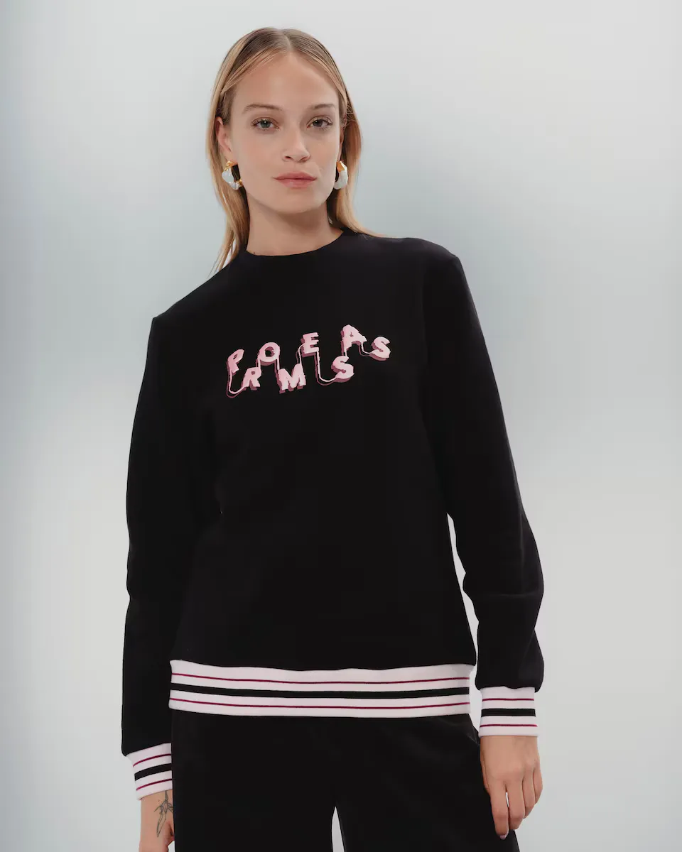 Женский свитшот с принтом "Soñadora" Dolores Promesas, черный
Женский свитшот с принтом "Soñadora" Dolores Promesas, черный