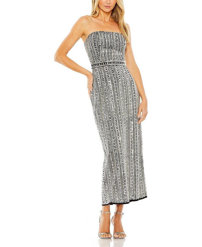 Украшенное платье без бретелек Mac Duggal, черный
Украшенное платье без бретелек Mac Duggal, черный