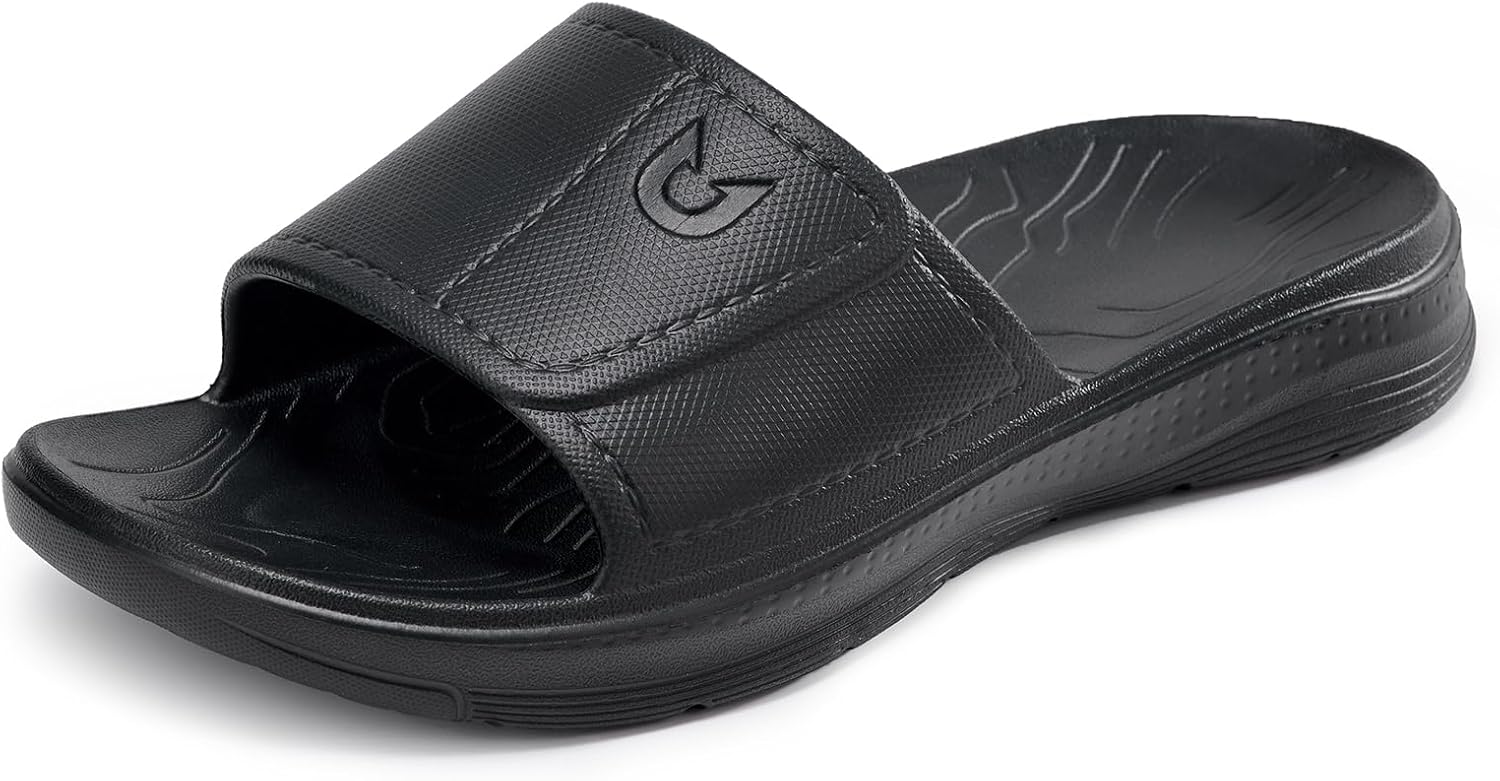 Тапочки NORTHYARD для женщин и мужчин, нескользящие, быстро сохнущие, для душа и ванной, с мягкой стелькой, шлепанцы для лета, удобная обувь для пляжа, черный
Тапочки NORTHYARD для женщин и мужчин, нескользящие, быстро сохнущие, для душа и ванной, с мягкой стелькой, шлепанцы для лета, удобная обувь для пляжа, черный