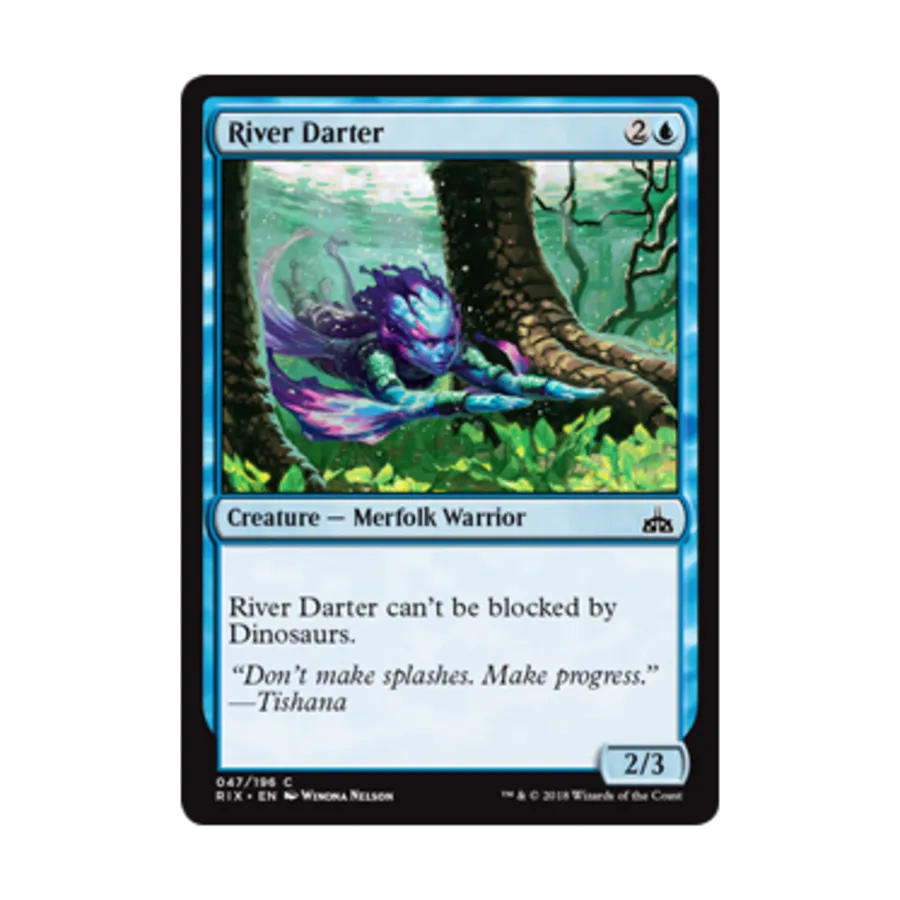 CCG Ривер Дартер (C) (Фольга), MTG - Rivals of Ixalan
CCG Ривер Дартер (C) (Фольга), MTG - Rivals of Ixalan