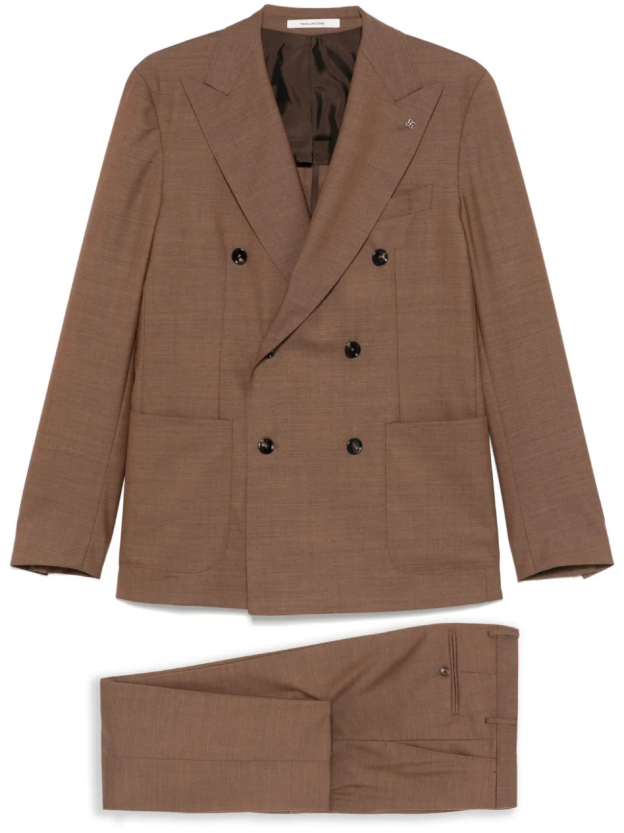Tagliatore шерстяной костюм, коричневый
Tagliatore шерстяной костюм, коричневый