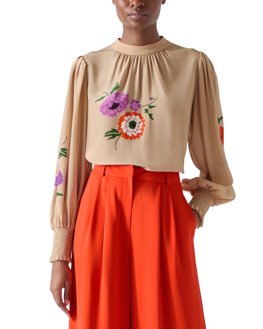 Шелковая блузка LK Bennett Fleur Lk Bennett, коричневый
Шелковая блузка LK Bennett Fleur Lk Bennett, коричневый