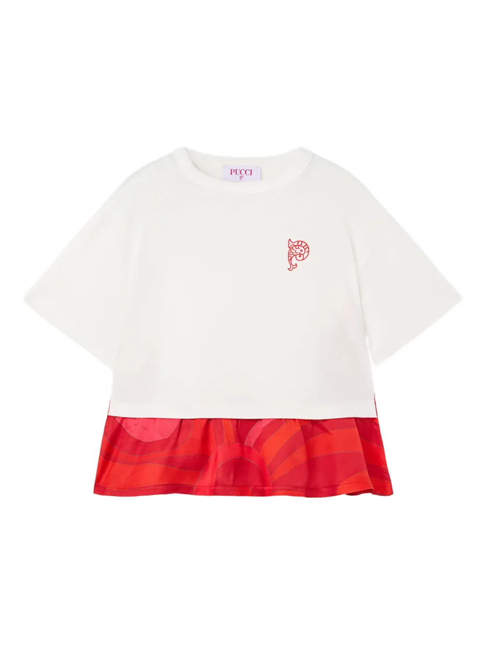 Футболка с контрастным принтом Pucci Junior, белый
Футболка с контрастным принтом Pucci Junior, белый