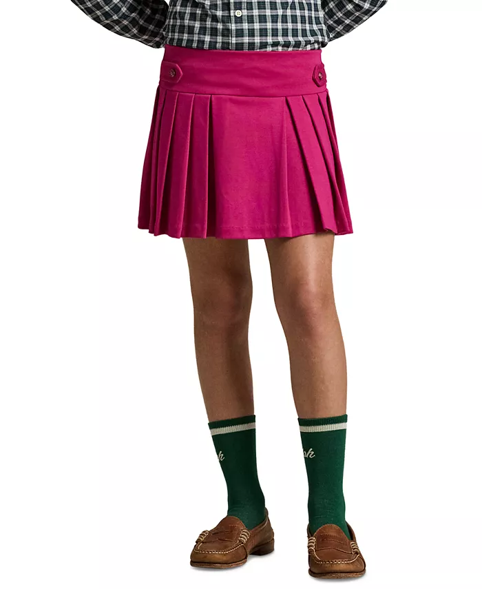 Плиссированная юбка-шорты Big Girls из понте Polo Ralph Lauren, розовый
Плиссированная юбка-шорты Big Girls из понте Polo Ralph Lauren, розовый