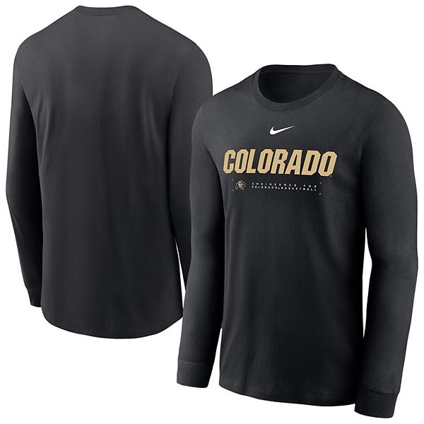 Мужская черная футболка с длинным рукавом Colorado Buffaloes 2025 Courtside Basketball Shootaround Dri-Fit Nike
Мужская черная футболка с длинным рукавом Colorado Buffaloes 2025 Courtside Basketball Shootaround Dri-Fit Nike