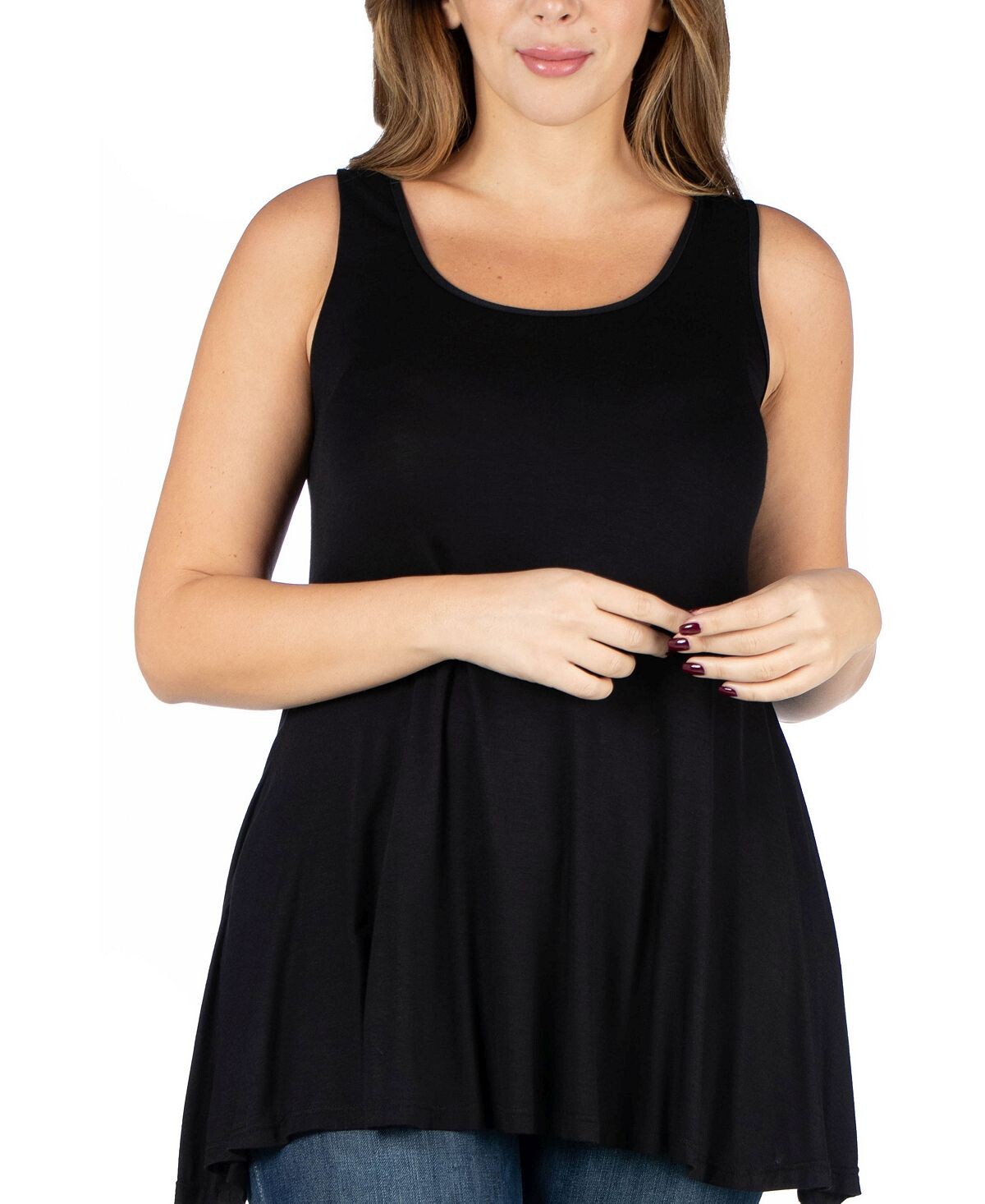 Майка-туника больших размеров без рукавов 24seven Comfort Apparel, черный
Майка-туника больших размеров без рукавов 24seven Comfort Apparel, черный