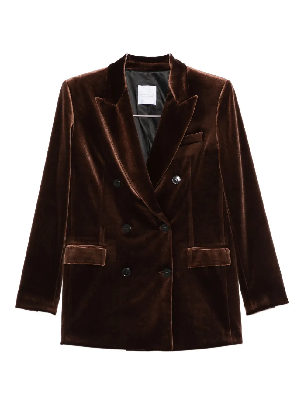 Двубортный пиджак с бархатной отделкой Cenere Gb, коричневый
Двубортный пиджак с бархатной отделкой Cenere Gb, коричневый