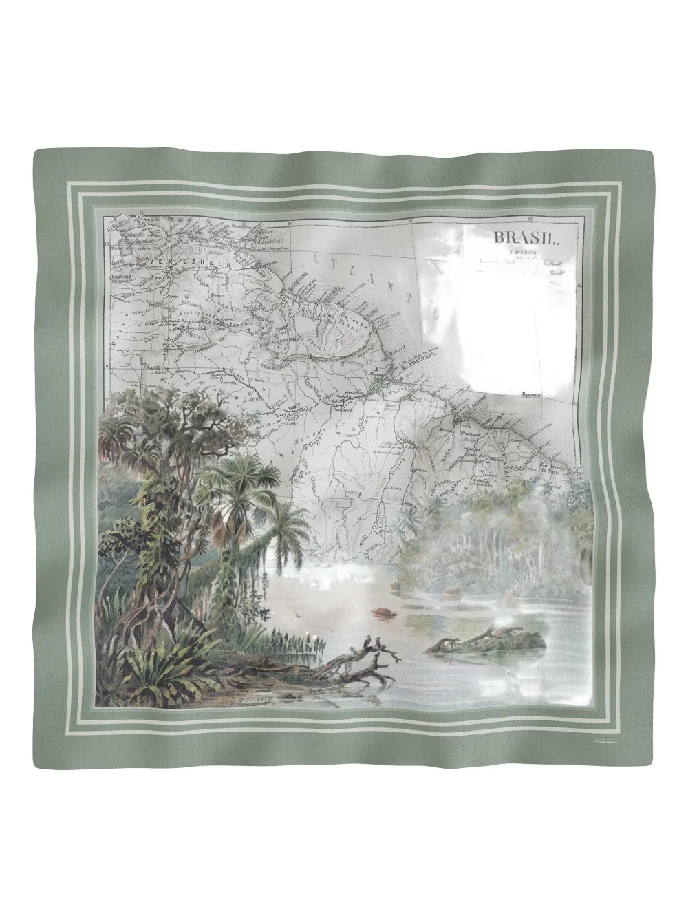 Шарф с картой Луизы Maouli, зеленый
Шарф с картой Луизы Maouli, зеленый