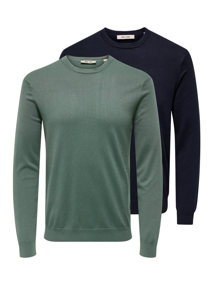 ONLY & SONS Свитер Wyler светло-зеленого/темно-синего цвета
ONLY & SONS Свитер Wyler светло-зеленого/темно-синего цвета