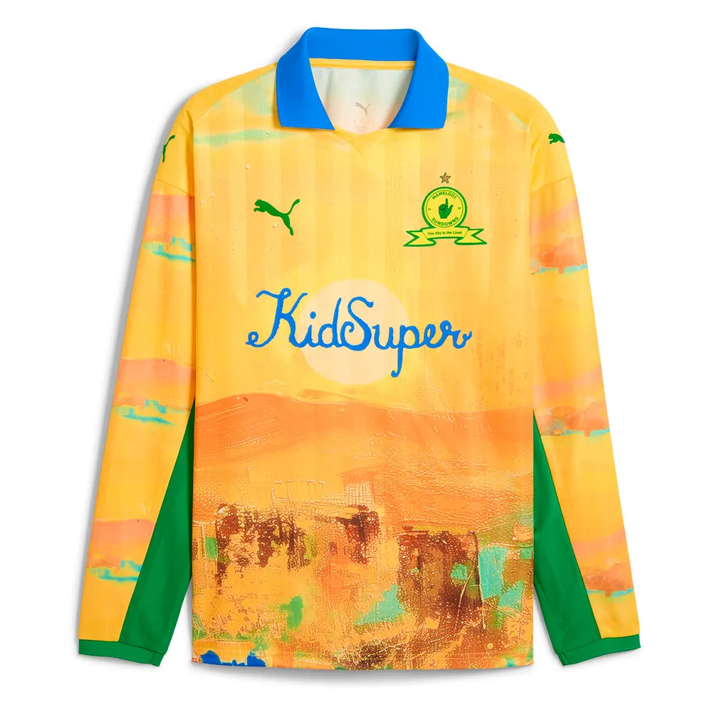 Лонгслив Puma X Kidsuper Mamelodi Sundowns Retro, желтый
Лонгслив Puma X Kidsuper Mamelodi Sundowns Retro, желтый