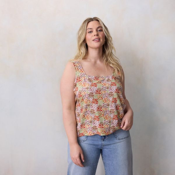 Повседневный топ с квадратным вырезом и застежкой на пуговицах сзади больших размеров Lc Lauren Conrad, мультиколор
Повседневный топ с квадратным вырезом и застежкой на пуговицах сзади больших размеров Lc Lauren Conrad, мультиколор