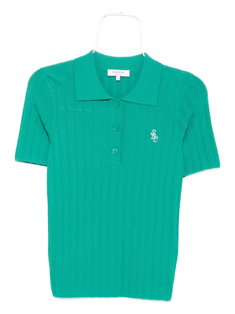 Ребристый топ-поло SRC Sporty & Rich, зеленый
Ребристый топ-поло SRC Sporty & Rich, зеленый
