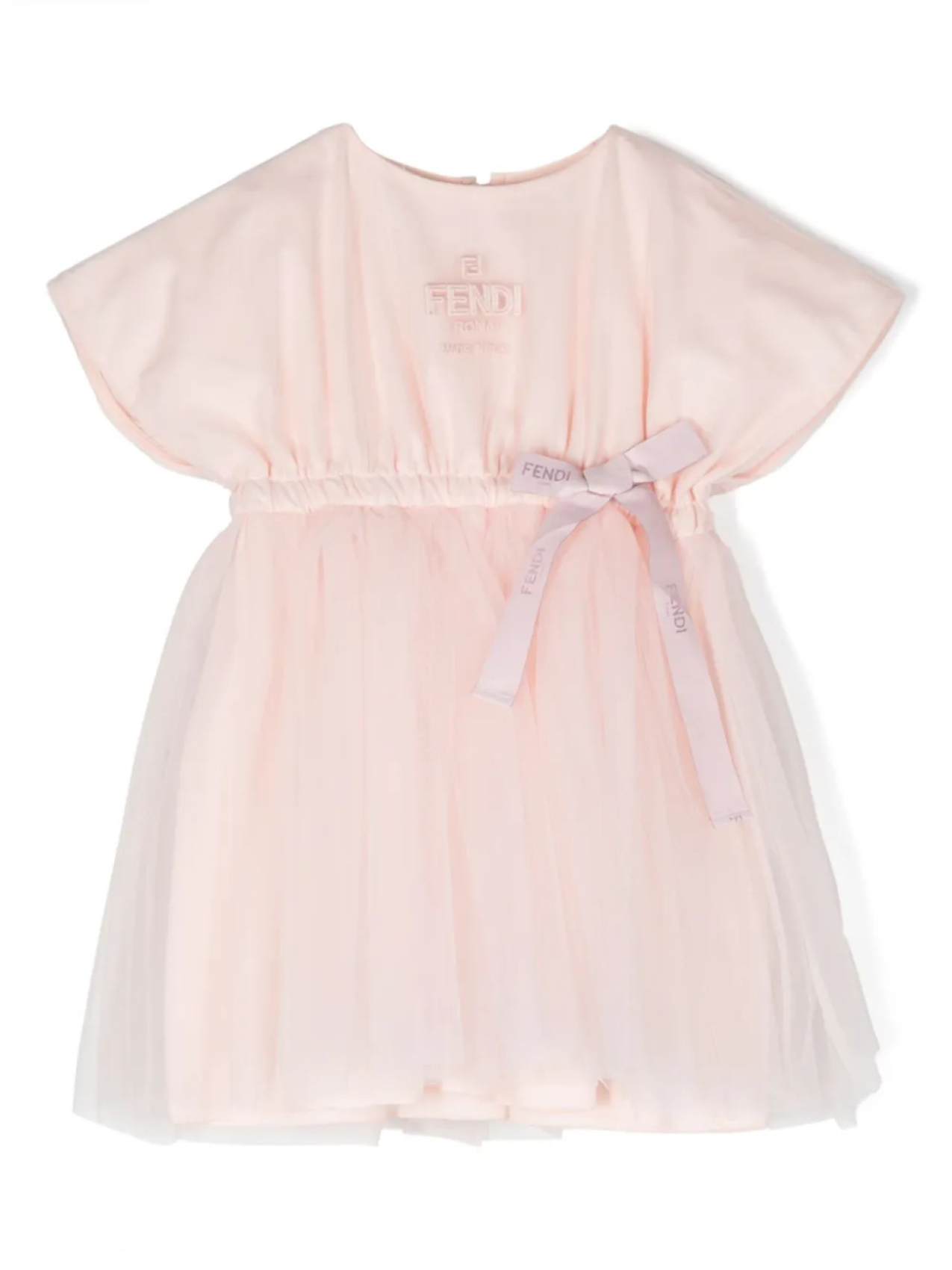 Платье с вышитым логотипом Fendi Kids, розовый
Платье с вышитым логотипом Fendi Kids, розовый