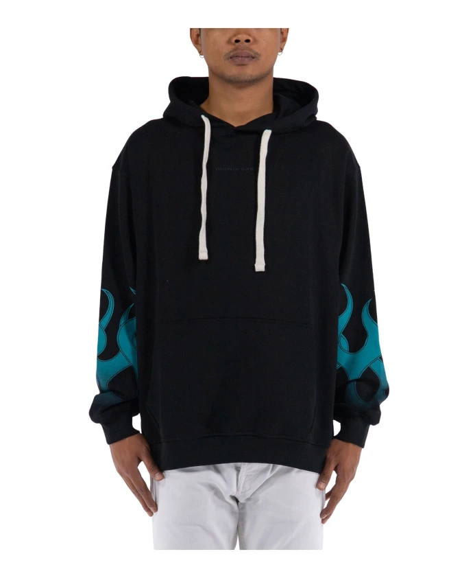 Черный свитер с зелеными языками пламени Vision Of Super, черный
Черный свитер с зелеными языками пламени Vision Of Super, черный