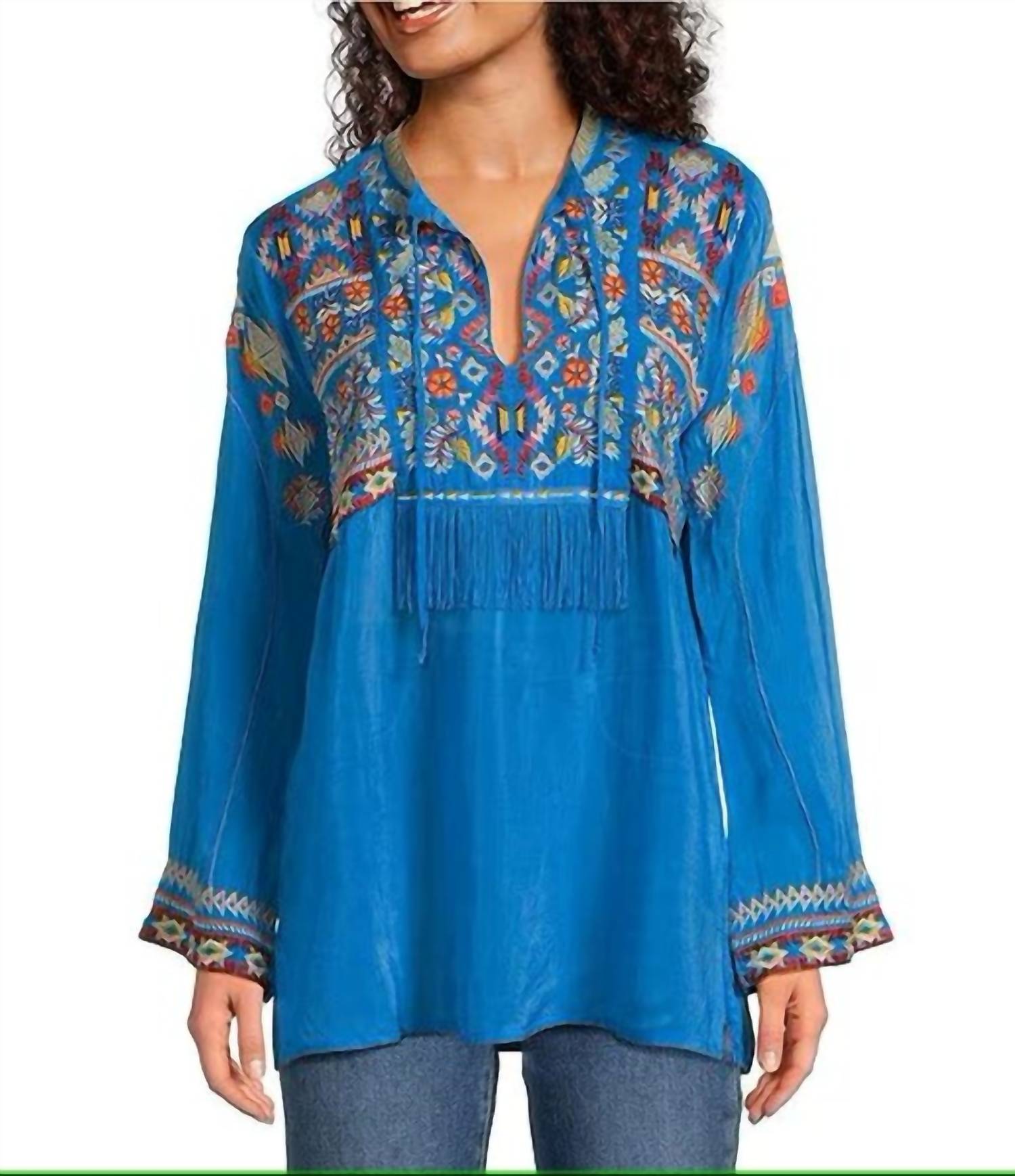 Туника Coriander Tunic Karen в цвете малибу блю Johnny Was, синий
Туника Coriander Tunic Karen в цвете малибу блю Johnny Was, синий