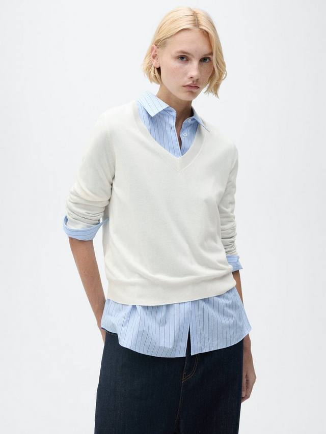 Джемпер с v-образным вырезом lukav Mango, светло-бежевый
Джемпер с v-образным вырезом lukav Mango, светло-бежевый