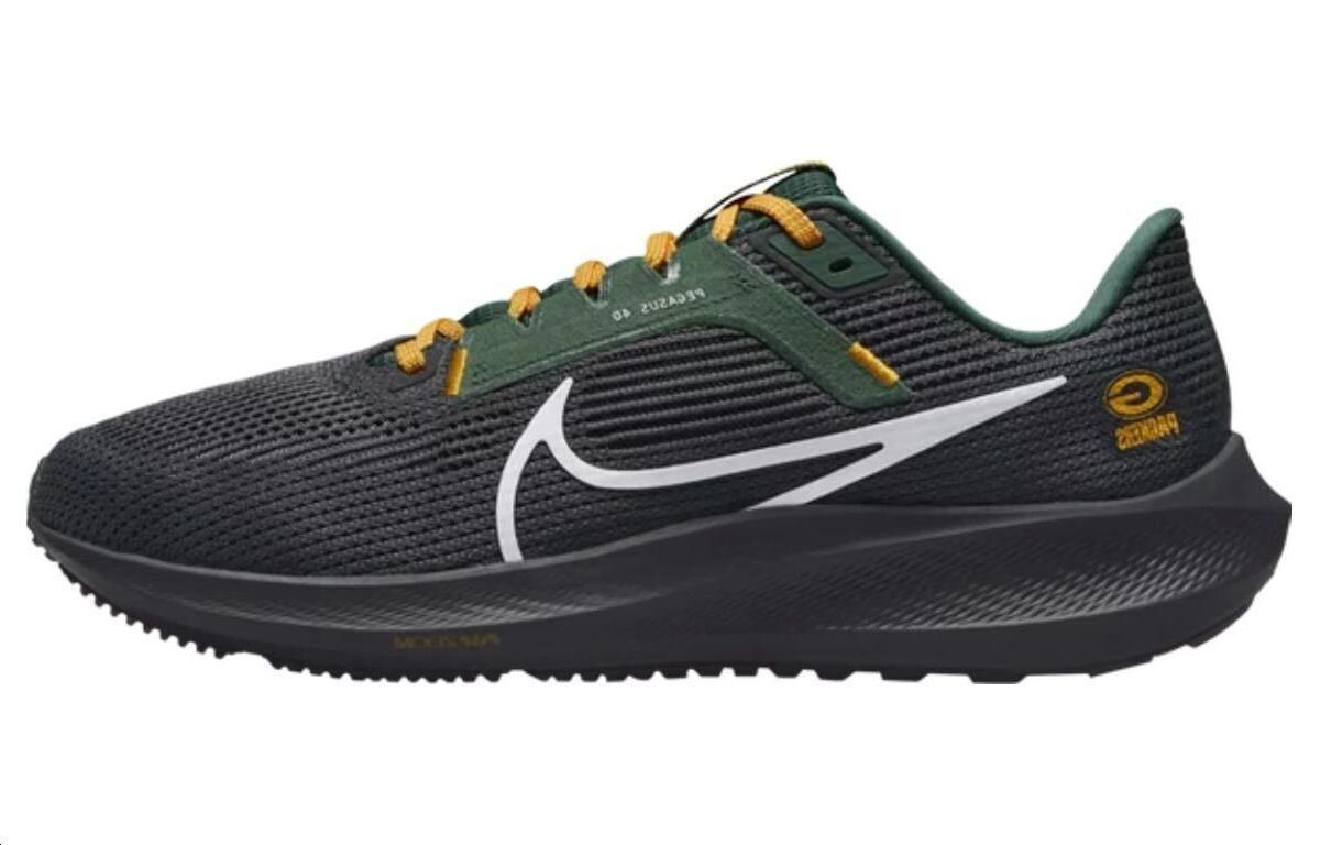 Кроссовки Nike Pegasus 40 Green Bay Packers, черный/зеленый
Кроссовки Nike Pegasus 40 Green Bay Packers, черный/зеленый