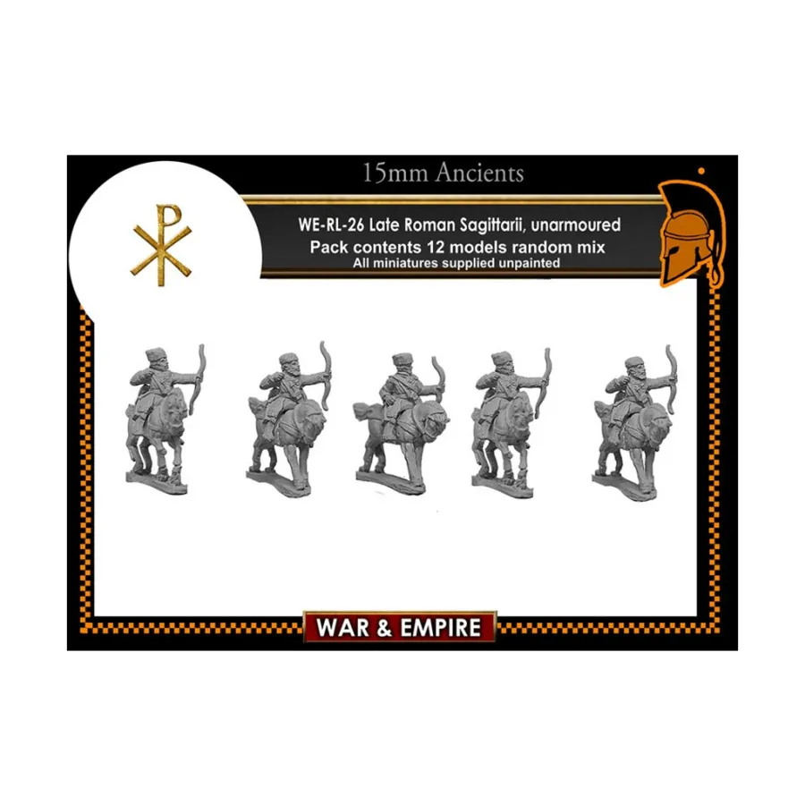 Equites Sagittarii (без доспехов), War & Empire - Dark Ages Miniatures - Late Roman Horse (15mm)
Equites Sagittarii (без доспехов), War & Empire - Dark Ages Miniatures - Late Roman Horse (15mm)