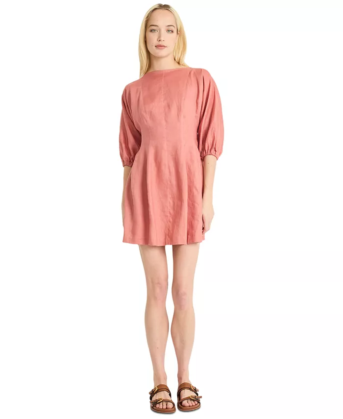 Женское льняное мини-платье длиной до локтя Luxely, розовый
Женское льняное мини-платье длиной до локтя Luxely, розовый