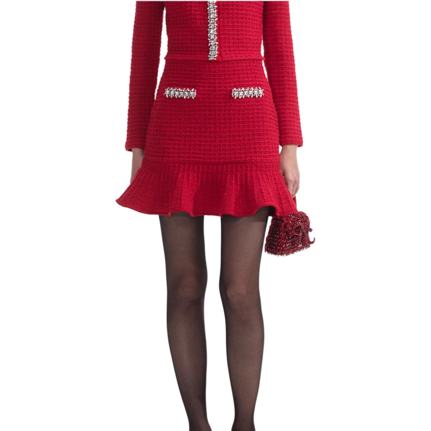 Текстурированная мини-юбка Self portrait Self-portrait, красный
Текстурированная мини-юбка Self portrait Self-portrait, красный