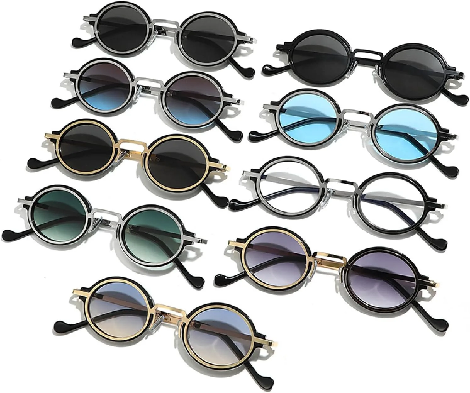 Маленькие овальные женские солнцезащитные очки с градиентным переходом, модные панк-очки для мужчин, защита от УФ-излучения UV400 HHZZYVY, Golden Black Gray
Маленькие овальные женские солнцезащитные очки с градиентным переходом, модные панк-очки для мужчин, защита от УФ-излучения UV400 HHZZYVY, Golden Black Gray