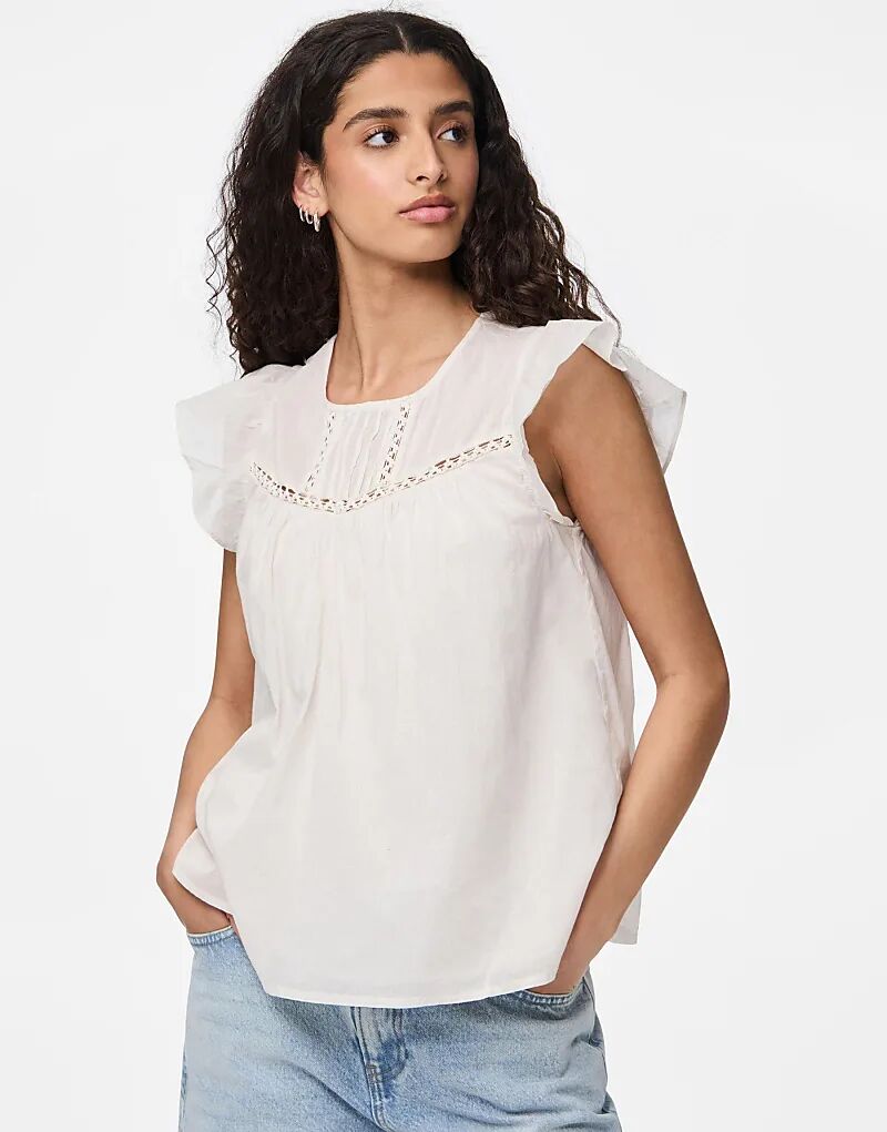 Топ без рукавов Pieces кремового цвета
Топ без рукавов Pieces кремового цвета