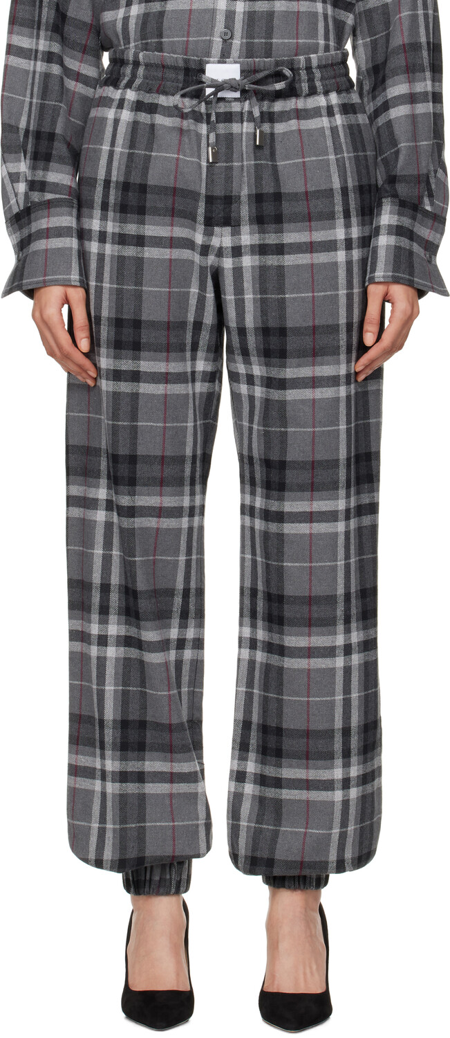 Серые длинные брюки The Attico
Серые длинные брюки The Attico