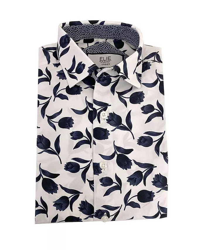 Рубашка для мальчиков с синим цветочным принтом, Slim Fit, на пуговицах Elie Balleh, синий
Рубашка для мальчиков с синим цветочным принтом, Slim Fit, на пуговицах Elie Balleh, синий