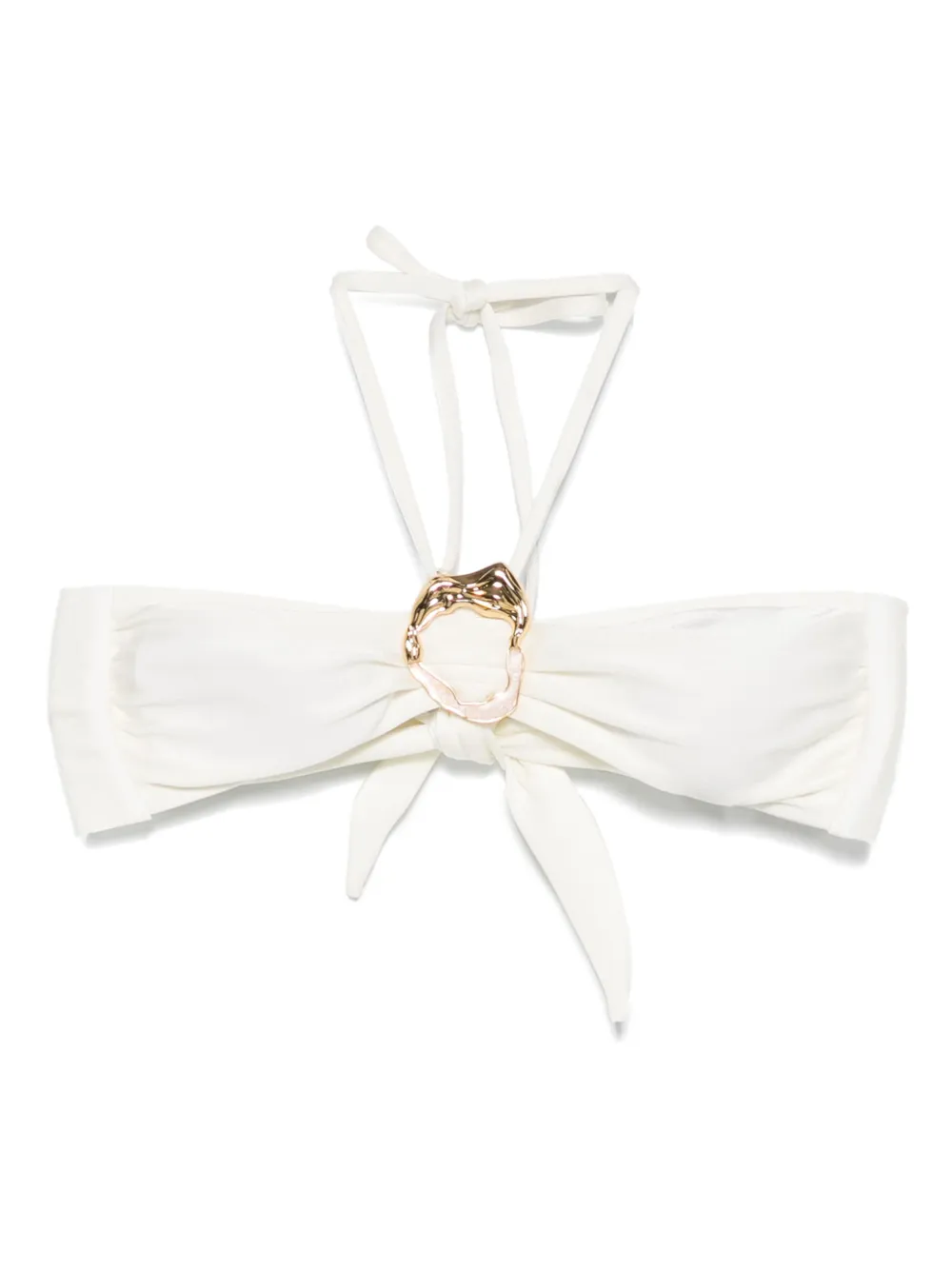 Топ бикини с эффектом металлик PatBO, белый
Топ бикини с эффектом металлик PatBO, белый