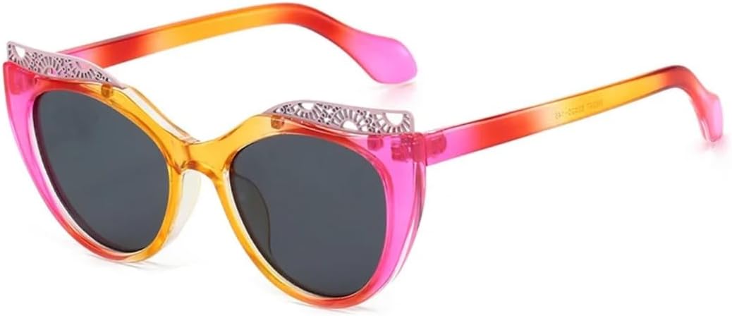 Роскошные солнцезащитные очки «кошачий глаз» в цветной оправе для женщин, с ажурной рамкой, повседневные, подходящие к любому стилю, и мужские очки с защитой от УФ-излучения UV400 UATXTAU, Pink Orange Black
Роскошные солнцезащитные очки «кошачий глаз» в цветной оправе для женщин, с ажурной рамкой, повседневные, подходящие к любому стилю, и мужские очки с защитой от УФ-излучения UV400 UATXTAU, Pink Orange Black