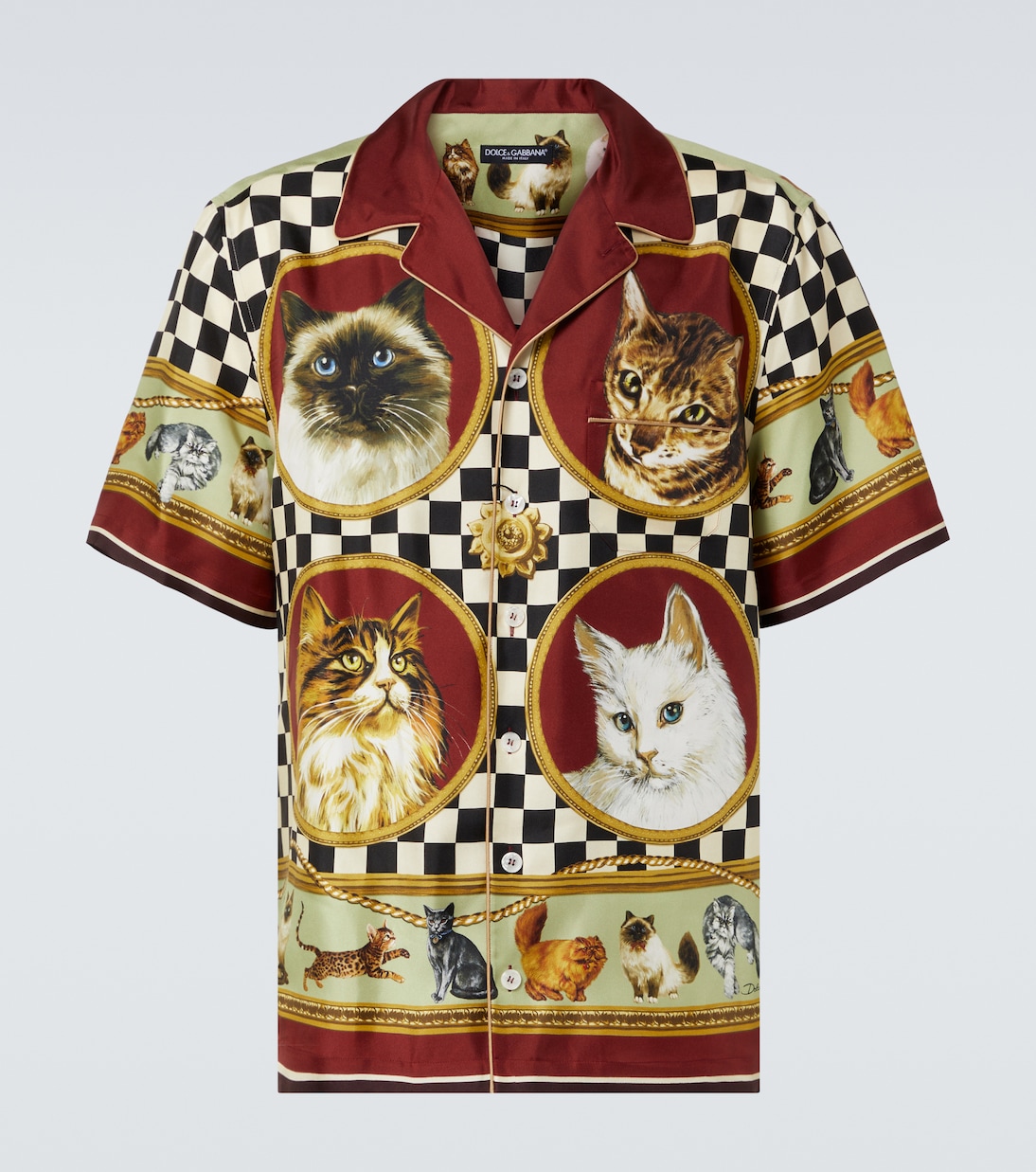 Шёлковая рубашка из твила Dolce&Gabbana, Gatti
Шёлковая рубашка из твила Dolce&Gabbana, Gatti