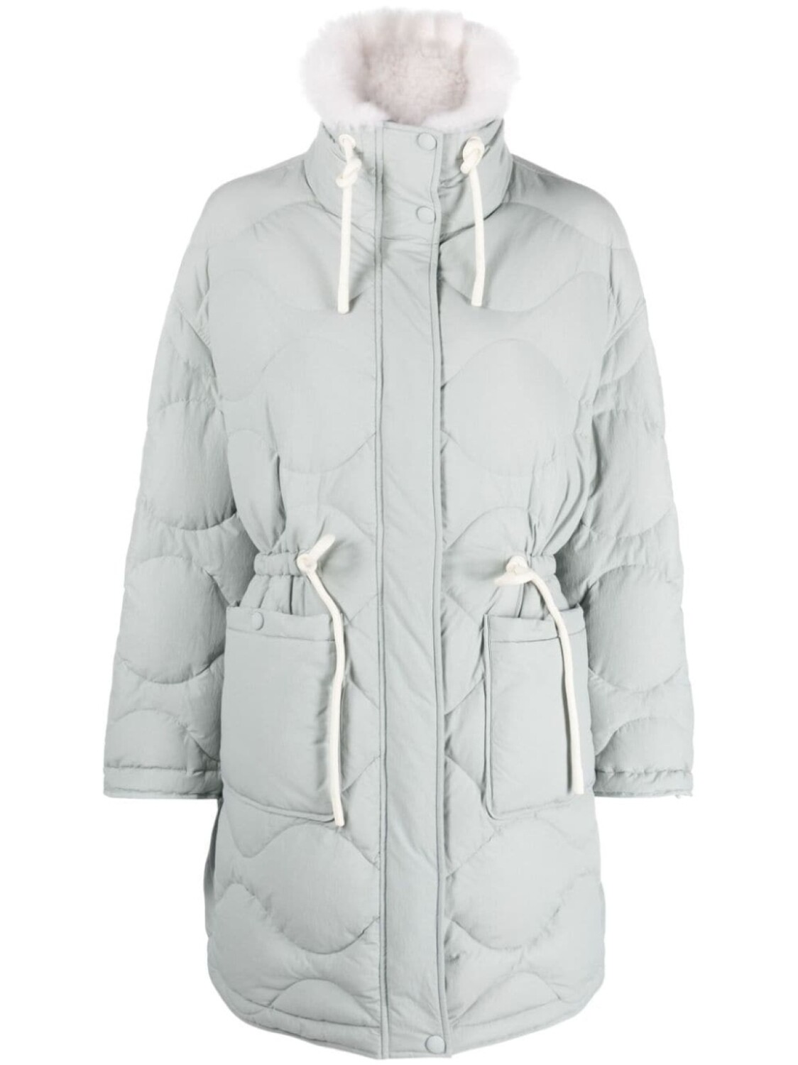 Пуховик миди с кулиской Yves Salomon, синий
Пуховик миди с кулиской Yves Salomon, синий