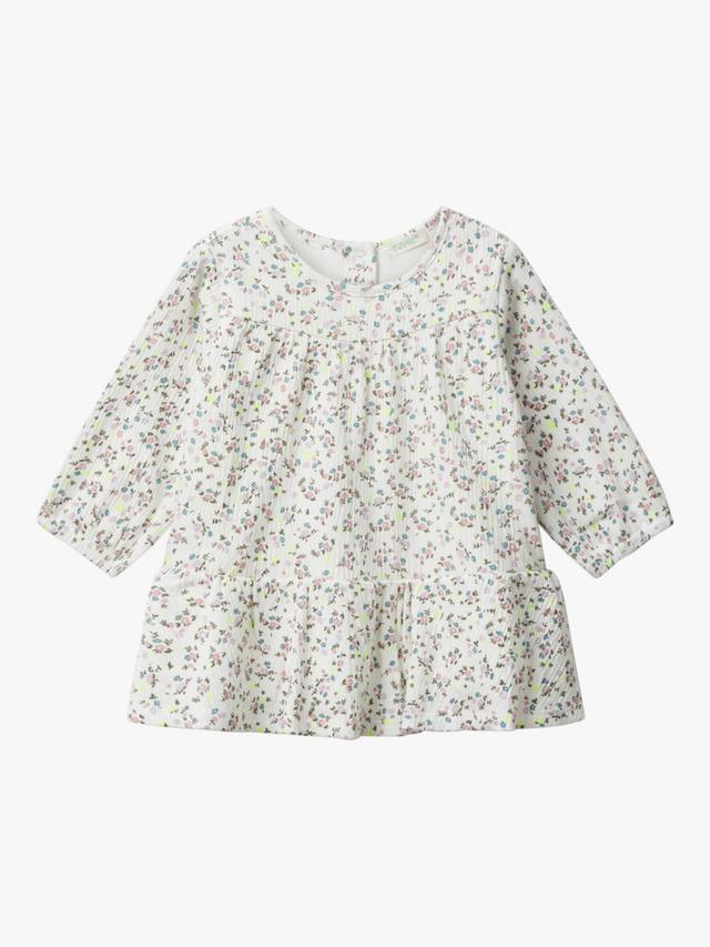 Детское платье из хлопковой смеси с цветочным принтом Benetton, White
Детское платье из хлопковой смеси с цветочным принтом Benetton, White