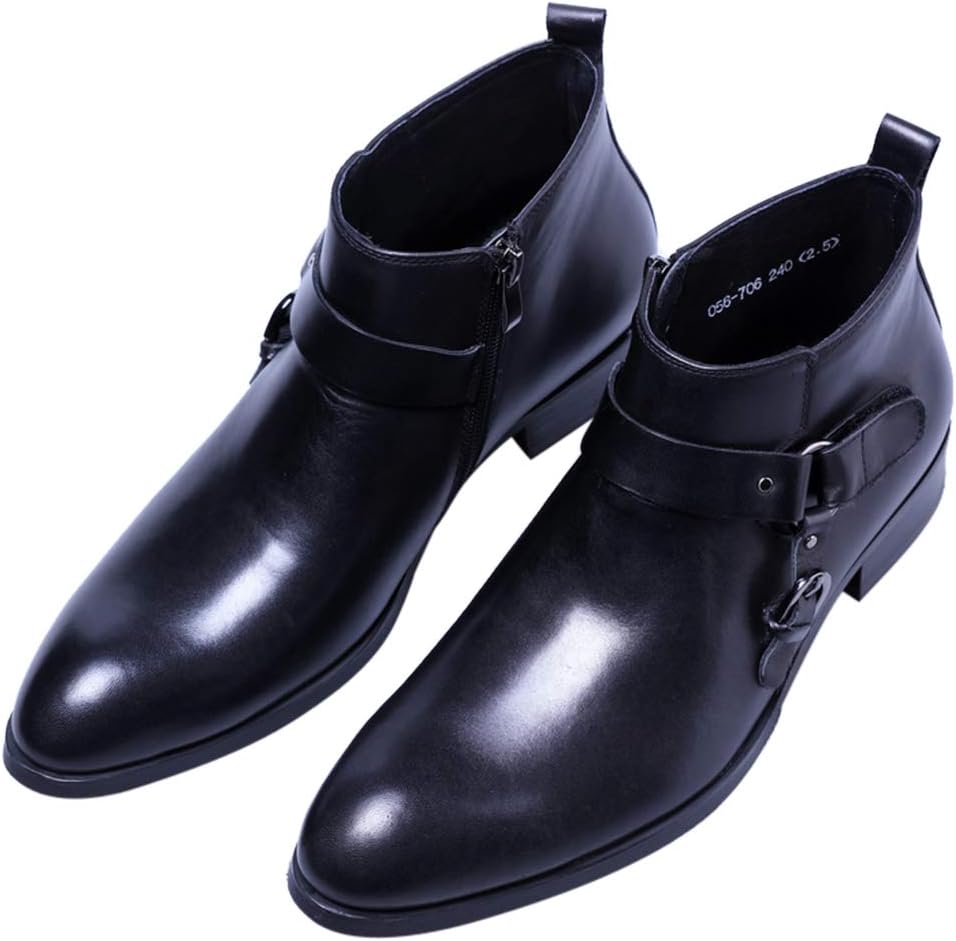 Мужские кожаные ботинки Santimon с двойной пряжкой, черный
Мужские кожаные ботинки Santimon с двойной пряжкой, черный