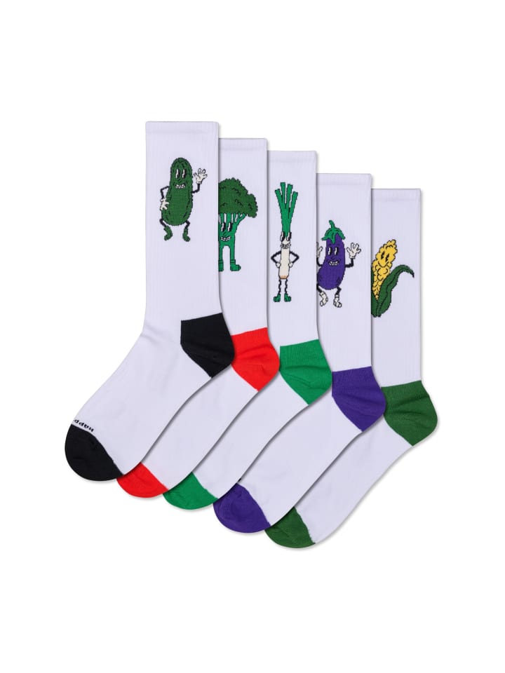 Happy Socks Набор из 5 носков с овощным рисунком, розовый
Happy Socks Набор из 5 носков с овощным рисунком, розовый