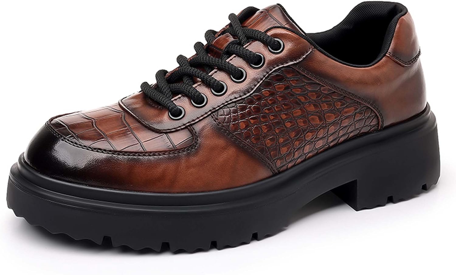 Мужские деловые повседневные туфли Derby с модной шнуровкой, формальные офисные кожаные туфли с нескользящей толстой подошвой Oxfords, черные, коричневые Generic
Мужские деловые повседневные туфли Derby с модной шнуровкой, формальные офисные кожаные туфли с нескользящей толстой подошвой Oxfords, черные, коричневые Generic