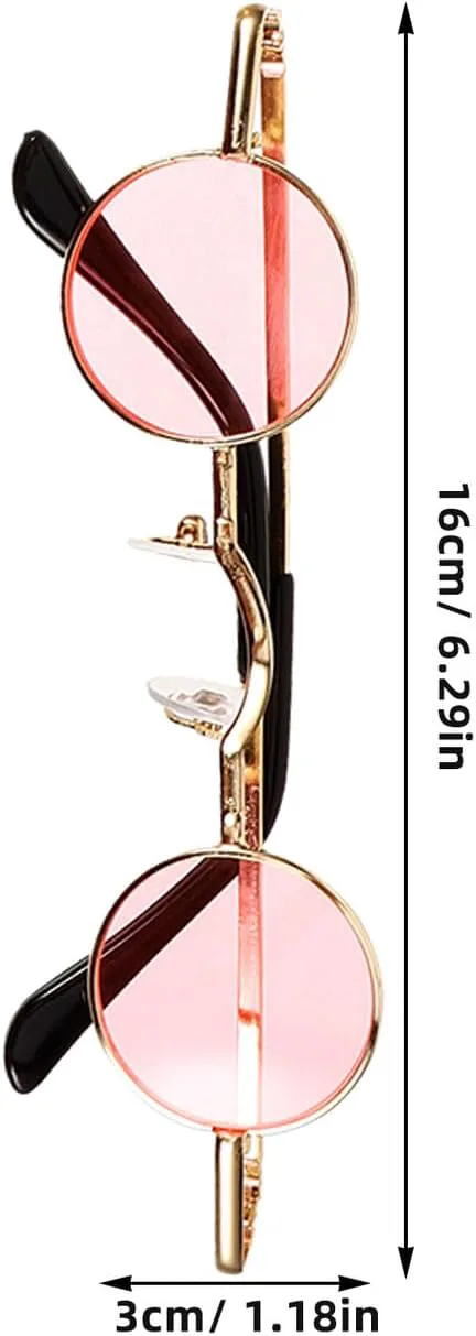 Солнцезащитные очки Ciieeo Retro Mini, круглые, металлическая оправа, винтажные, УФ-защита, 4 шт. (золотая оправа, линзы: темно-розовый, розовый, желтый, коричневый)
Солнцезащитные очки Ciieeo Retro Mini, круглые, металлическая оправа, винтажные, УФ-защита, 4 шт. (золотая оправа, линзы: темно-розовый, розовый, желтый, коричневый)