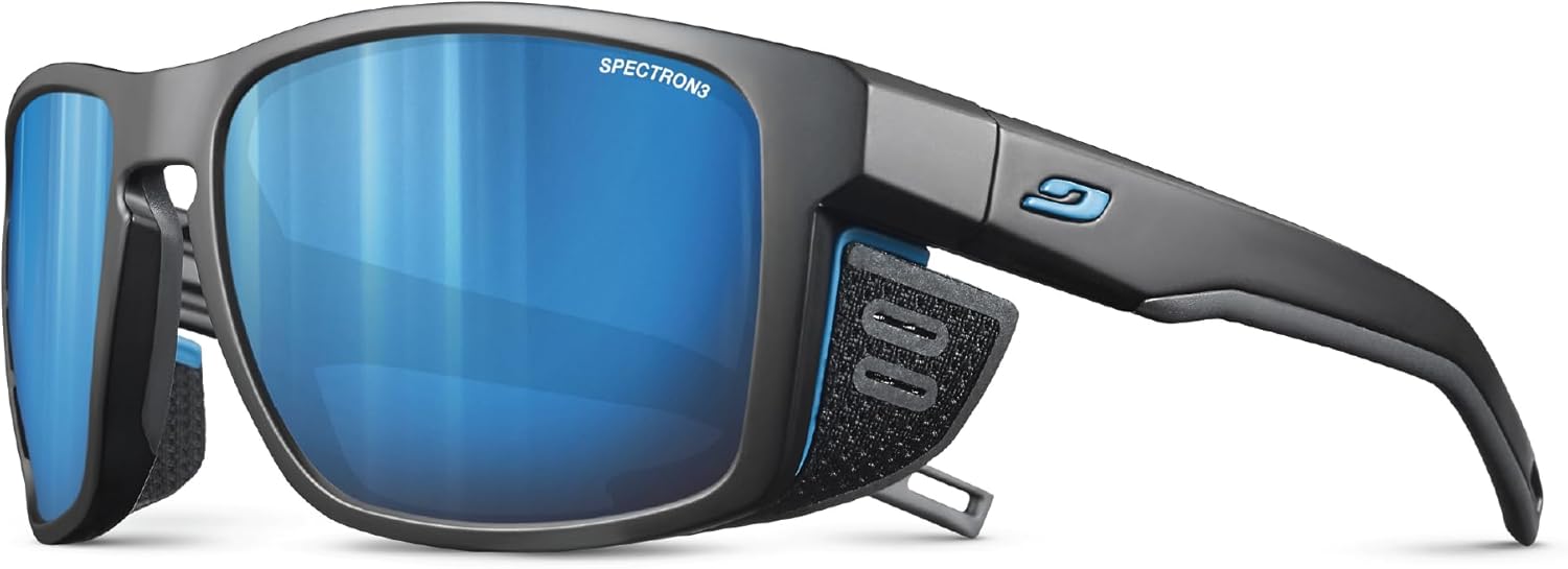 Очки Julbo Shield Glacier для мужчин и женщин со съемными боковыми щитками для походов, снега/бликов - 100% защита от УФ-излучения, Black / Blue Frame - Brown W/ Multilayer Blue Mirror Lens (Spectron 3)
Очки Julbo Shield Glacier для мужчин и женщин со съемными боковыми щитками для походов, снега/бликов - 100% защита от УФ-излучения, Black / Blue Frame - Brown W/ Multilayer Blue Mirror Lens (Spectron 3)