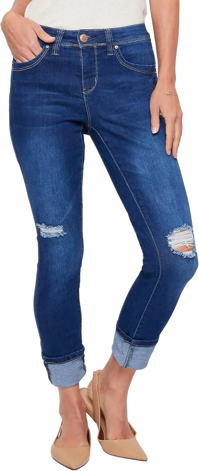 Royalty for Me Women's Sustainable Wannabettabutt Mega Cuff Ankle Jeans
Royalty for Me Women's Sustainable Wannabettabutt Mega Cuff Ankle Jeans