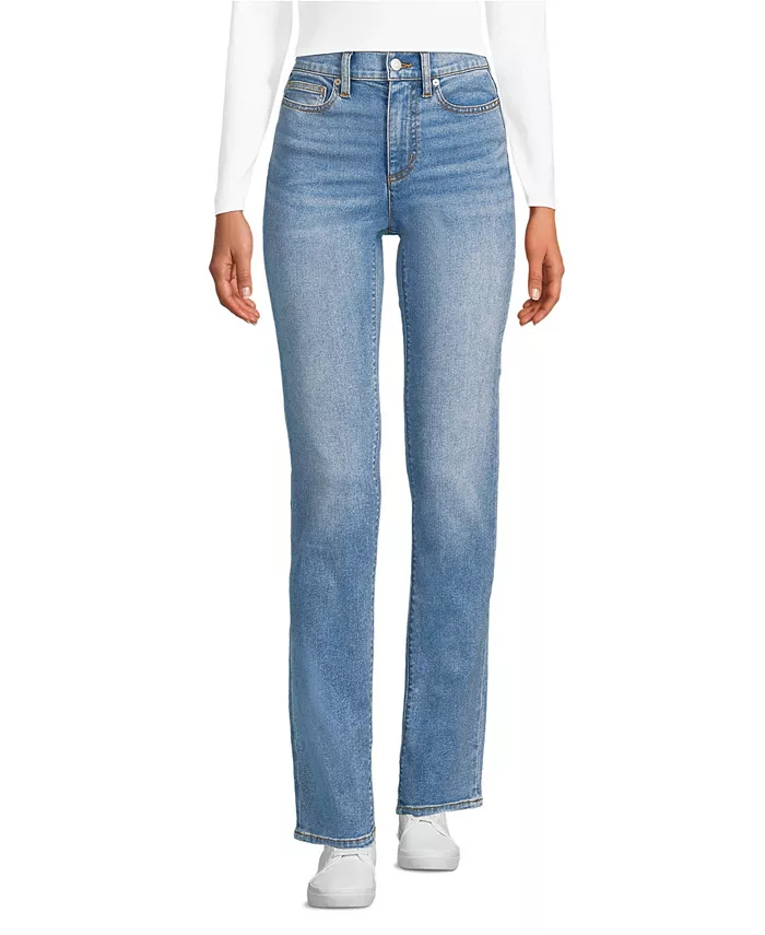 Женские джинсы Recover с высокой талией и прямыми штанинами синего цвета Lands' End, синий
Женские джинсы Recover с высокой талией и прямыми штанинами синего цвета Lands' End, синий