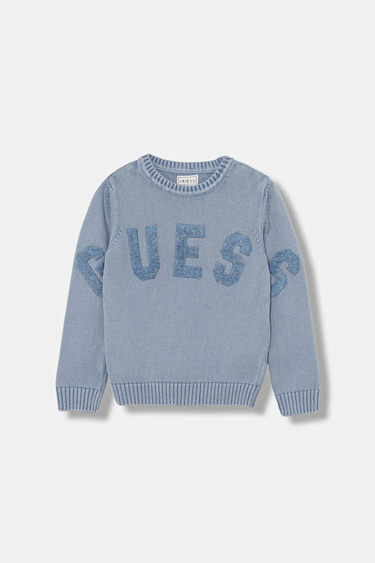 Детский хлопковый свитер Guess, синий
Детский хлопковый свитер Guess, синий