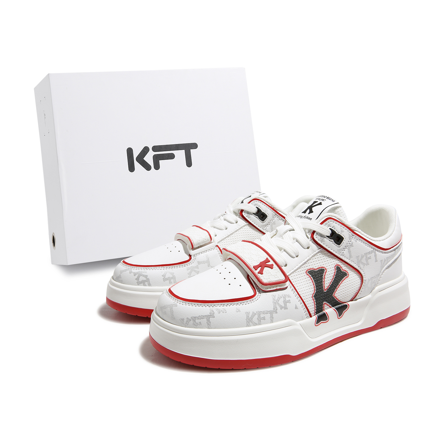 KFT Скользоустойчивые износостойкие легкие дышащие низкие скейтерские кроссовки с эффектом увеличения роста унисекс белые с красным сетчатым принтом, цвет White with Red Mesh Print
KFT Скользоустойчивые износостойкие легкие дышащие низкие скейтерские кроссовки с эффектом увеличения роста унисекс белые с красным сетчатым принтом, цвет White with Red Mesh Print